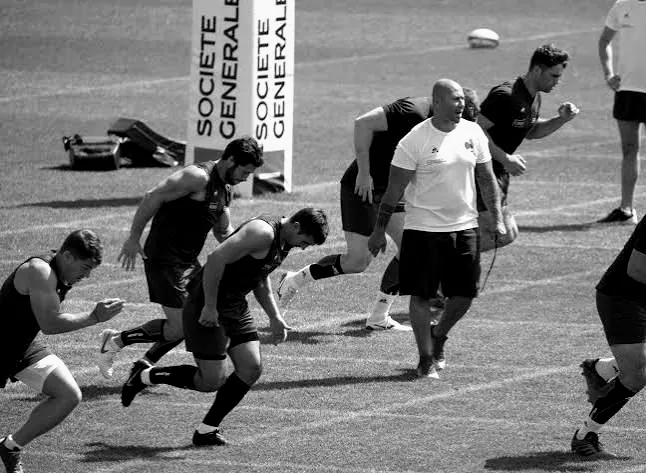 Entraînement de rugby au club